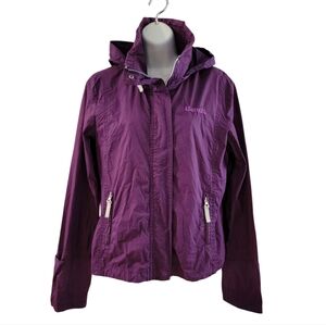 BENCH URBANWEAR Barbque Winbreaker Jacket Hood Size 12 Purple
